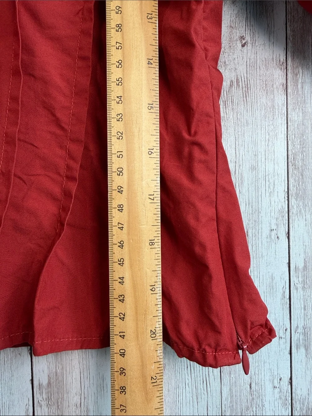 Banana Republic Puff Sleeve Pintuck Poplin Blouse sz Small Burnt Orange Red Fall